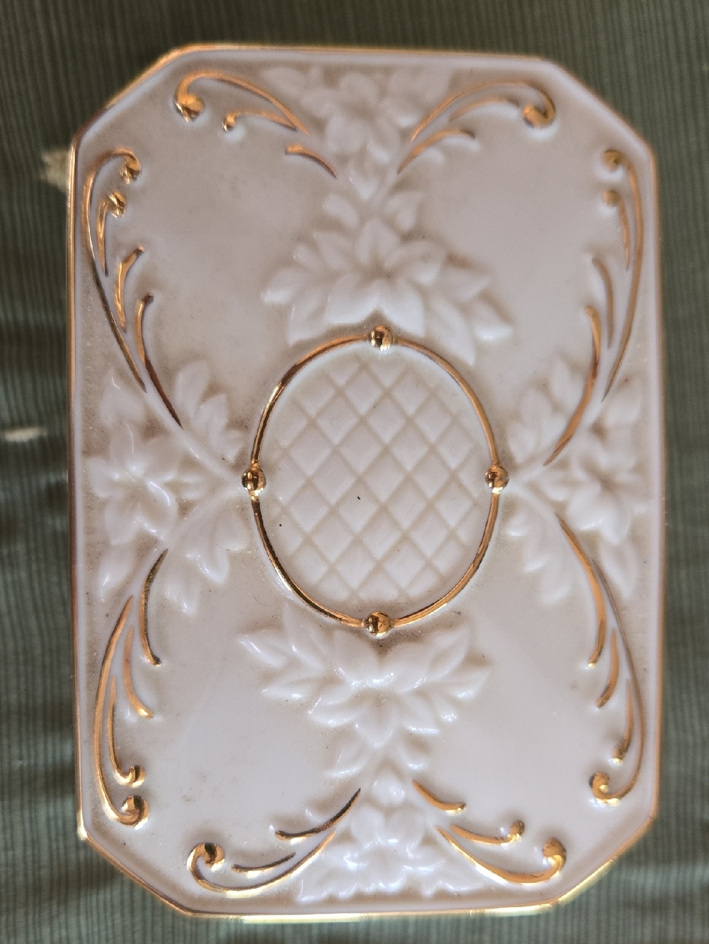 Lenox White and Gold Decorative Trinket Box